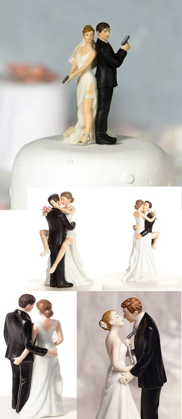 figurine de gateau de mariage sexy